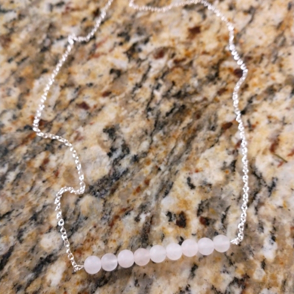 Rose quartz neckalce - Picture 3 of 5
